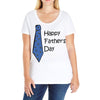happy father's day Ladies Curvy T-Shirt