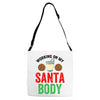 working on my santa body Adjustable Strap Totes
