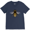 realistic bee V-Neck Tee