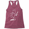 banksy teddy bear pop art new Racerback Tank