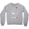 pregnant rex white and red color Crewneck Sweatshirt