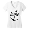 hope anchor religious Women's V-Neck T-Shirt