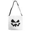 pumpkin face Adjustable Strap Totes