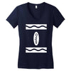 adult crayon Women's V-Neck T-Shirt