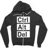 control alt delete Zipper Hoodie