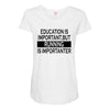 running is importanter Maternity Scoop Neck T-shirt