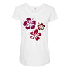 flowers Maternity Scoop Neck T-shirt