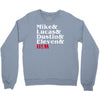 mike, lucas, dustin, eleven &amp; will Crewneck Sweatshirt
