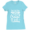 not like a regular mom i'm a cool mom Ladies Fitted T-Shirt