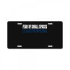 claustrophobia License Plate
