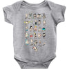 shakespeare a z Baby Onesie