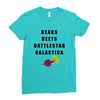 bears beets battlestar galactica Ladies Fitted T-Shirt