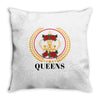 Queens Crown Throw Pillow