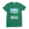 i want to read Ladies Fitted T-Shirt