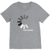 buffering  funny retro loading computer console fashion party V-Neck Tee