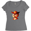 brid funny logo Women's Triblend Scoop T-shirt