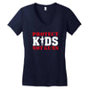 Protect Kids Not Guns Women's V-Neck T-Shirt