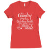 she's country from her cowboy boots Ladies Fitted T-Shirt