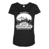 camp crystal lake est 1935 Maternity Scoop Neck T-shirt