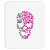 two coloured patterned skull   mens funny Mousepad