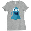 angry monster Ladies Fitted T-Shirt