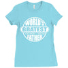 worlds greatest farter father Ladies Fitted T-Shirt