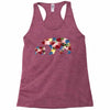 mama bear baby bear floral Racerback Tank