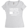 sarcastic comment loading please wait funny cool humour Women's Triblend Scoop T-shirt