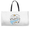 quiet place Weekender Totes