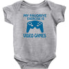 my favorite exercise is video games Baby Bodysuit