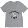 best cat dad ever V-Neck Tee