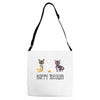 happy meowr Adjustable Strap Totes