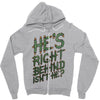 zombie right behind Zipper Hoodie