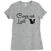 crazy cat lady Ladies Fitted T-Shirt