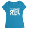 i've seen more spine in jellyfish Women's Triblend Scoop T-shirt