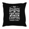 love camping!!! Throw Pillow