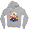Ceremony of Love with Rainbow Colors Zipper Hoodie