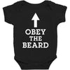 obey the beard funny Baby Bodysuit