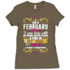 i am a february women Ladies Fitted T-Shirt