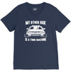 my other ride is a time machine V-Neck Tee