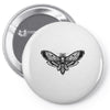 butterfly and skull Pin-back button
