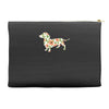 dachshund flower Accessory Pouches