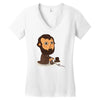 abraham play the game Women's V-Neck T-Shirt