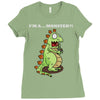 oh no monster Ladies Fitted T-Shirt