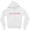 i love you but if zombies cgase us i'm tripping you Zipper Hoodie