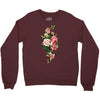 breast cancer flowers Crewneck Sweatshirt