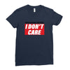Breaking News i Don't Care Ladies Fitted T-Shirt