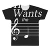 she wants the d black All Over Men's T-shirt