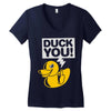 duck you Women's V-Neck T-Shirt