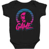 let's play the game eightees Baby Bodysuit
